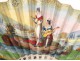 Fan gouache scene gallant character Antique Gold fan 18th Executive