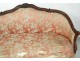 Sofa bench carved walnut Louis XV Trash stamp Tilliard 18th
