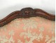 Sofa bench carved walnut Louis XV Trash stamp Tilliard 18th