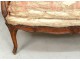 Sofa bench carved walnut Louis XV Trash stamp Tilliard 18th