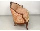 Sofa bench carved walnut Louis XV Trash stamp Tilliard 18th