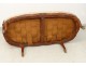 Sofa bench carved walnut Louis XV Trash stamp Tilliard 18th
