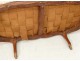 Sofa bench carved walnut Louis XV Trash stamp Tilliard 18th