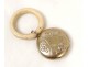 Rattle silver gilt flowers french sterling silver rattle XIX
