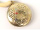 Rattle silver gilt flowers french sterling silver rattle XIX