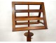Lectern sheet holders musician walnut Louis Philippe nineteenth century