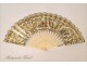 Fan ivory and gold, nineteenth century