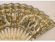 Fan ivory and gold, nineteenth century