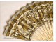 Fan ivory and gold, nineteenth century