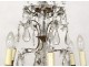 Chandelier 6 lights ormolu chandelier crystal glass garlands twentieth suspension