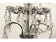 Chandelier 6 lights ormolu chandelier crystal glass garlands twentieth suspension