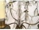 Chandelier 6 lights ormolu chandelier crystal glass garlands twentieth suspension