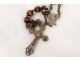 Rosary rosary silver metal cross Christ rosary beads nineteenth century