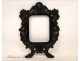 Ebony picture frame decorated with Napoleon III 19th Caryatids