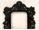 Ebony picture frame decorated with Napoleon III 19th Caryatids