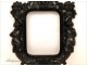 Ebony picture frame decorated with Napoleon III 19th Caryatids