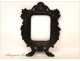 Ebony picture frame decorated with Napoleon III 19th Caryatids