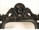 Ebony picture frame decorated with Napoleon III 19th Caryatids