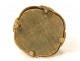 Rare case gilded bronze medallions characters Gothic jewelry biscuit 19th