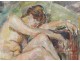 Beautiful naked woman HSP Table Mania Mavro twentieth century Russian painting school