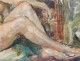 Beautiful naked woman HSP Table Mania Mavro twentieth century Russian painting school