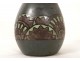 Polychrome stoneware vase HB Quimper Odetta G.Brisson Breton twentieth characters