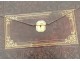 Moroccan leather case with gold-plated iron Susse Paris flowers XIXème