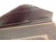 Moroccan leather case with gold-plated iron Susse Paris flowers XIXème