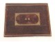 Moroccan leather case with gold-plated iron Susse Paris flowers XIXème