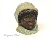 Tobacco jar in the ground, Femme au Turban, Orientalist, 19th