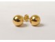 Pair of gold earrings pearl solid 18K gold earrings twentieth century