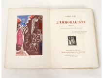 Livre L'Immoraliste André Gide Paris Henri Jonquières 1925 Van Leyden