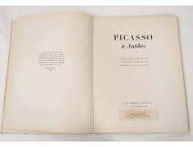 Livre Picasso à antibes photographies Michel Sima Eluard Van Leyden 1948