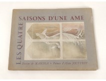 Livre Quatre Saisons d'une âme Alain Jouffroy dessin Manina Van Leyden 1955