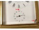 Pendulette d'officier voyage horloger Leroy marine bronze doré clock XIXème