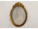 Painted miniature portrait young woman Belle Epoque framework gilt bronze XIXth