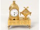 Clock gilded bronze beehive bee Duprey Paris clock Directory eighteenth