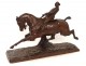 Rare bronze sculpture Santa Coloma Cobesse horse groom Colin Paris XIX