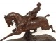 Rare bronze sculpture Santa Coloma Cobesse horse groom Colin Paris XIX