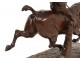 Rare bronze sculpture Santa Coloma Cobesse horse groom Colin Paris XIX