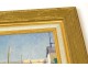 HSP painting J.Ponceau flood quay Malakoff Nantes train bridge 20th century