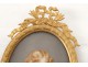 Miniature porcelaine portrait Roi de Rome Napoléon II Aiglon cadre XIXème