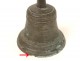 Cloche de messe airain bronze antique french bell XVIIème siècle