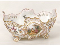 Planter Paris porcelain cup gallant scene shells Biéléwiecka nineteenth