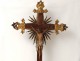 Rare crucifix croix Christ bois sculpté baroque Allemagne Autriche XVIIIème