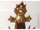 Rare crucifix croix Christ bois sculpté baroque Allemagne Autriche XVIIIème