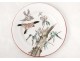 Assiette faïence Bordeaux Vieillard modèle Grands Oiseaux Millet fleur XIXè