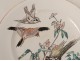 Assiette faïence Bordeaux Vieillard modèle Grands Oiseaux Millet fleur XIXè