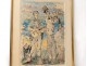 Watercolor Creixams characters gypsy guitar music trumpet twentieth century