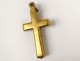 Croix reliquaire bronze doré Christ antique french cross reliquary XIXème